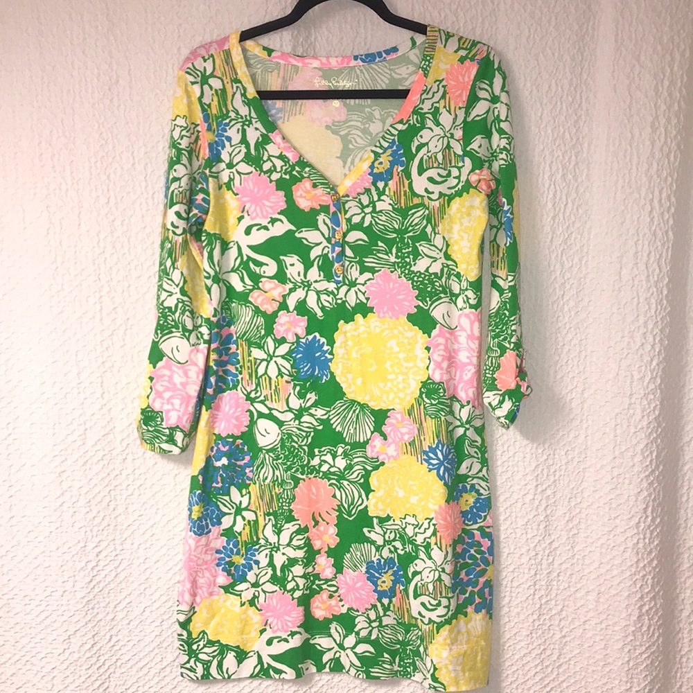 Floral Print V-Neck Dress